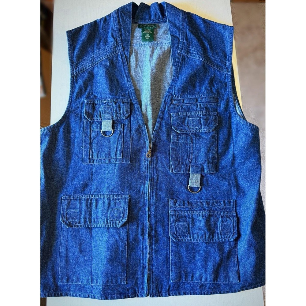 VTG Y2K Scandia Woods Men's Jean Explorer Vest For Hunting & Fishing Size M.